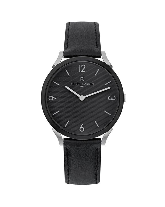 Pierre Cardin Men's Black  Watch - One Size