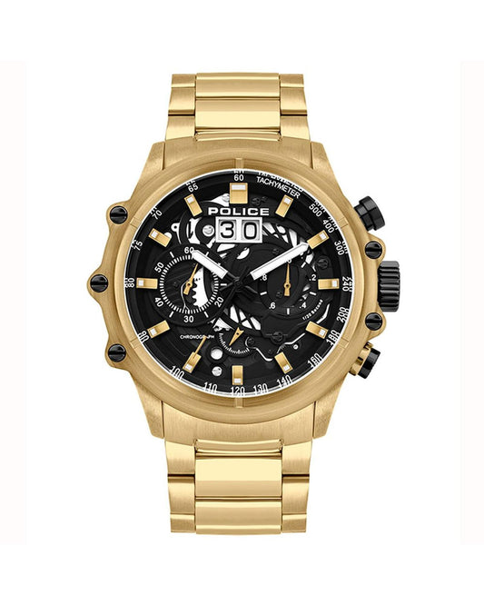 Police Men's Gold  Watch - One Size